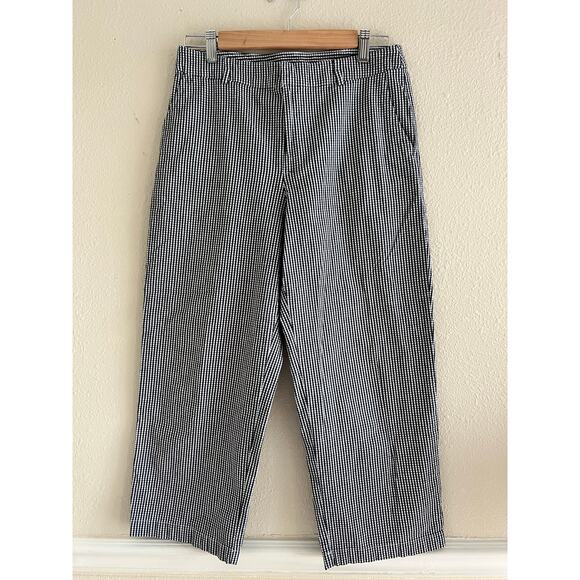 Sag Harbor Sport Vintage gingham black & white capri pants size 8 preppy mom - Picture 1 of 11